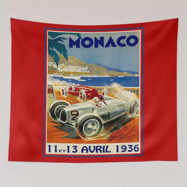 Item preview, MONACO : Vintage 1936 Grand Prix Auto Racing Print designed and sold by posterbobs.