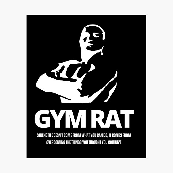 Gymrat GYM RAT Definition Gym Goers Healthy Lifestyle Tank Top