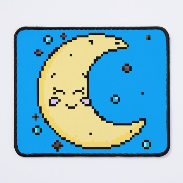 Item preview, Pixel Art Cute Moon Face designed and sold by Handstand365.