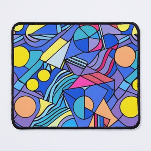 Item preview, Colorful Church Windows Different Shapes Impressionist Cubic Painting Pattern Design  designed and sold by Myriam-BR.
