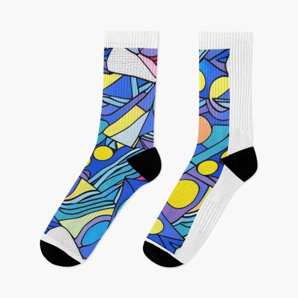 Item preview, Colorful Church Windows Different Shapes Impressionist Cubic Painting Pattern Design  designed and sold by Myriam-BR.