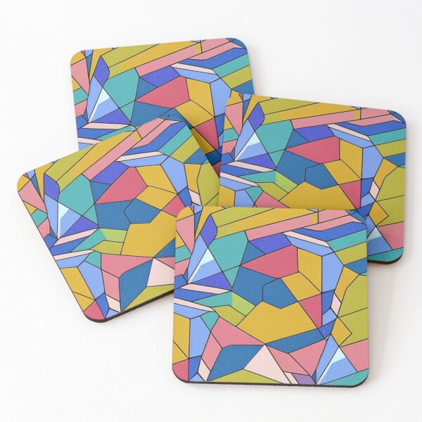 Item preview, Colorful Impressionist 3D  Cubic Church Window Painting Design Pattern  designed and sold by Myriam-BR.