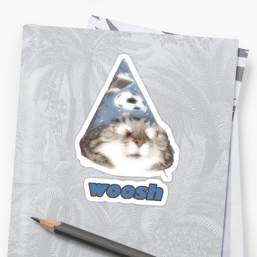  woosh  you have wizard cat  meme  Sticker by CleverJane 