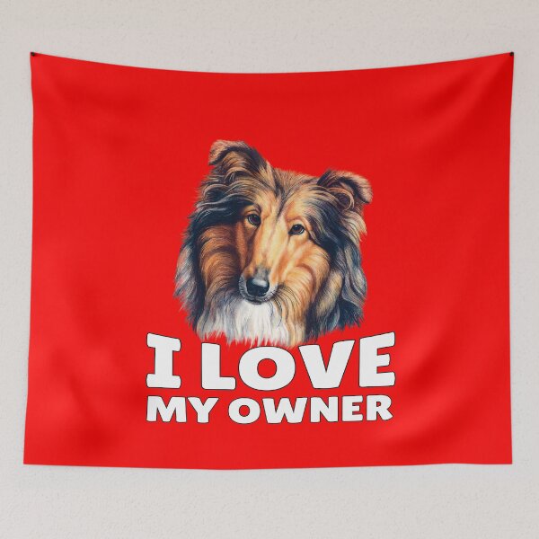 Item preview, Collie Dog Lovers I Love My Owner  designed and sold by fantasticdesign.