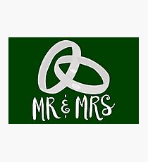 Just Married: Mr & Mrs Smoak Queen Photographic Print