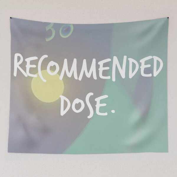Item preview, recommended dose. designed and sold by Bethan Rose Studio.
