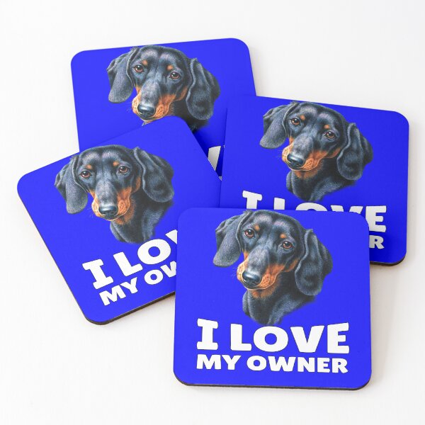 Item preview, Dachshund Dog Owner Design I Love My Owner  designed and sold by fantasticdesign.