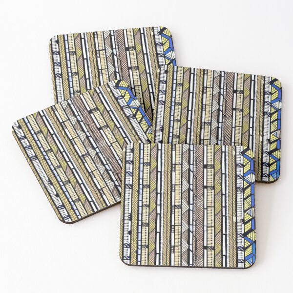 Item preview, Colorful Lined Earth Color Painting Drawing Pattern Design designed and sold by Myriam-BR.