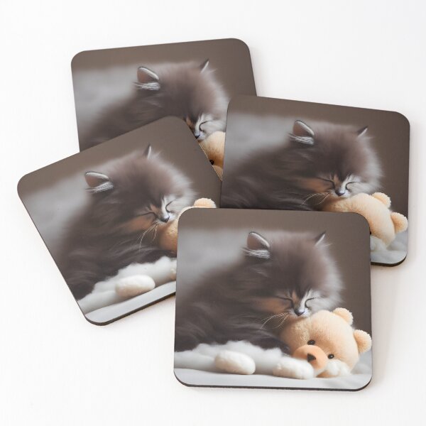 Item preview, Adorable Sleeping Kitten- Modern Digital Art designed and sold by Ai-michiart.