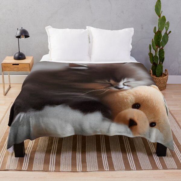 Item preview, Adorable Sleeping Kitten- Modern Digital Art designed and sold by Ai-michiart.