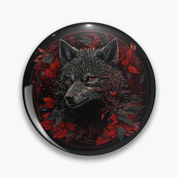 Item preview, Black & Red Dark Wolf designed and sold by ErthaxsWorkshop.