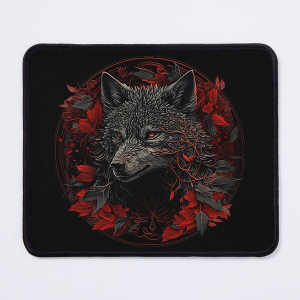 Item preview, Black & Red Dark Wolf designed and sold by ErthaxsWorkshop.