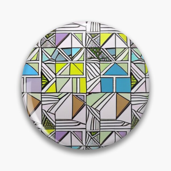 Item preview, Cubic Impressionist Colorful Painting Comic Book Pattern Design  designed and sold by Myriam-BR.