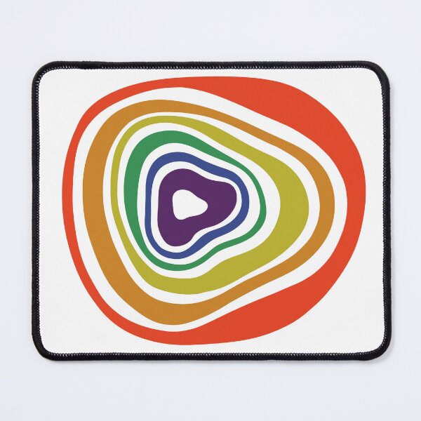 Item preview, Rainbow Tree Rings designed and sold by KatsCanvas.
