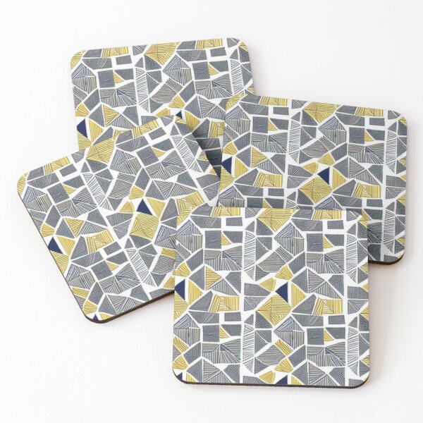 Item preview, Earth Colors Mosaic Cubic Impressionist Colorful Painting Drawing Pattern Design designed and sold by Myriam-BR.