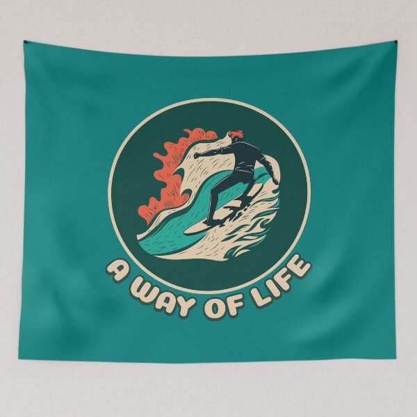 Item preview, Surfing Is A Way Of Life Surfers Gift designed and sold by InkyGenies.
