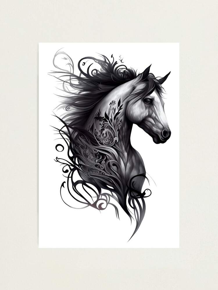 Pegasus Horse Tattoo Designs Black Pegasus Tattoo Sketch Ide - Inspire  Uplift