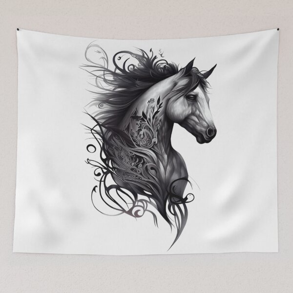 Item preview, Horse Tattoo designed and sold by TourDePassion.