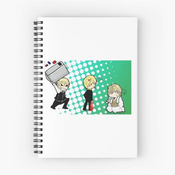 Item preview, trio of angry anime smoking blondes designed and sold by JdeeChan.