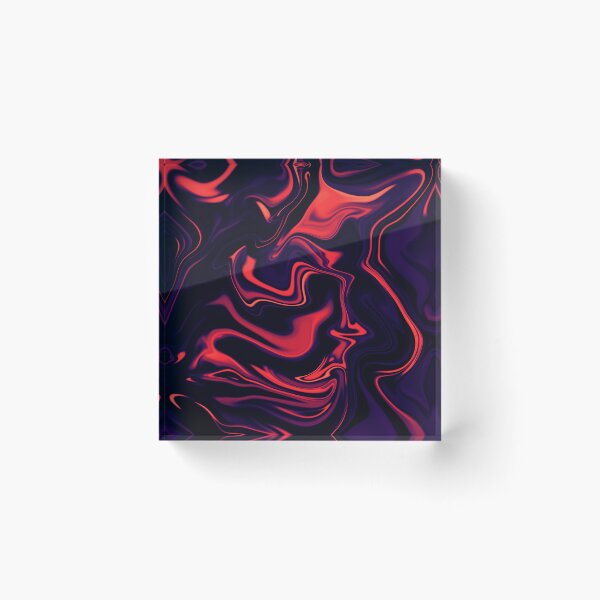 Item preview, Red liquid marble designed and sold by rdxart.