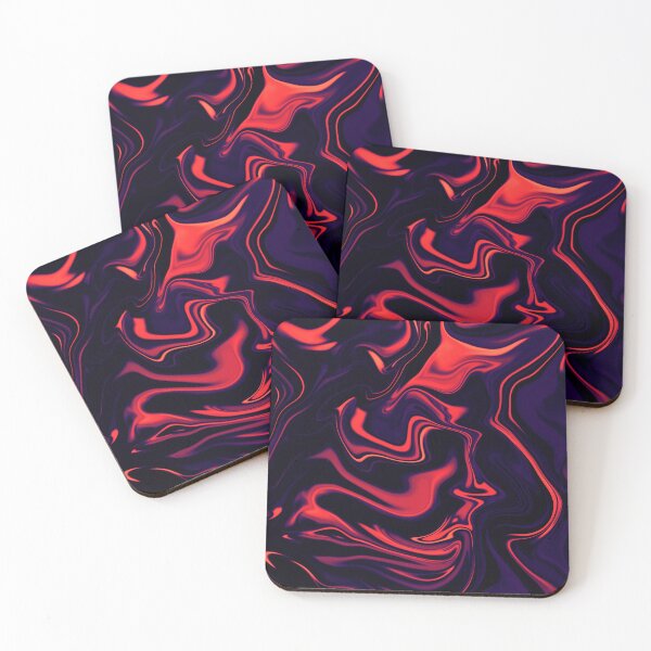 Item preview, Red liquid marble designed and sold by rdxart.
