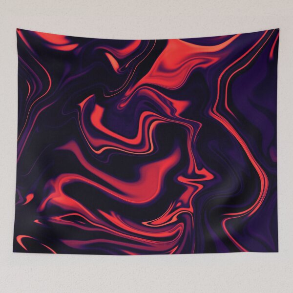 Item preview, Red liquid marble designed and sold by rdxart.