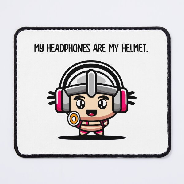 Item preview, My headphones are my helmet designed and sold by levrek.