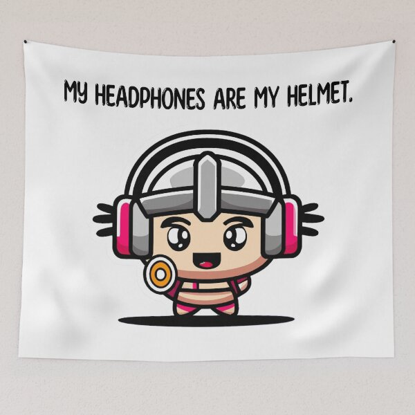 Item preview, My headphones are my helmet designed and sold by levrek.