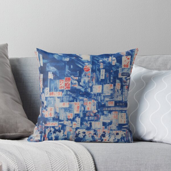 Item preview, Japanese street scene, blue designed and sold by Metaverse8.