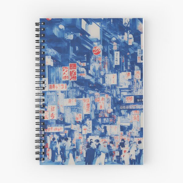Item preview, Japanese street scene, blue designed and sold by Metaverse8.