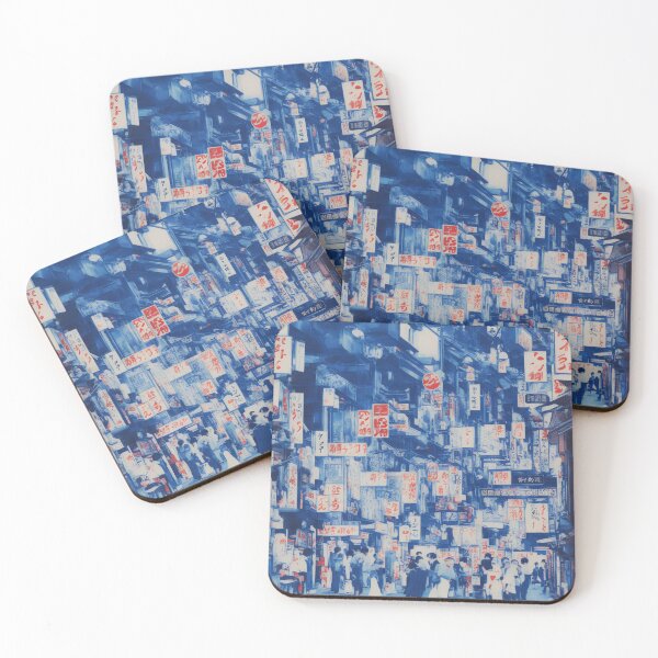 Item preview, Japanese street scene, blue designed and sold by Metaverse8.