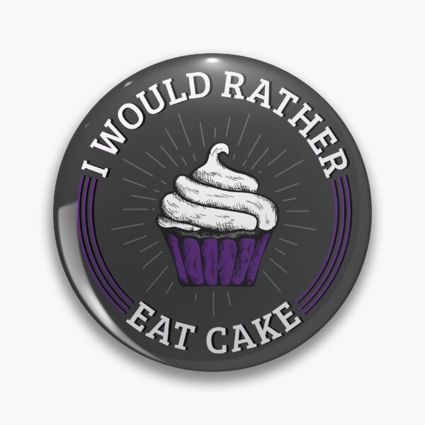 Item preview, I Would Rather Eat Cake - Asexual Pride Cupcake designed and sold by UBUCO.