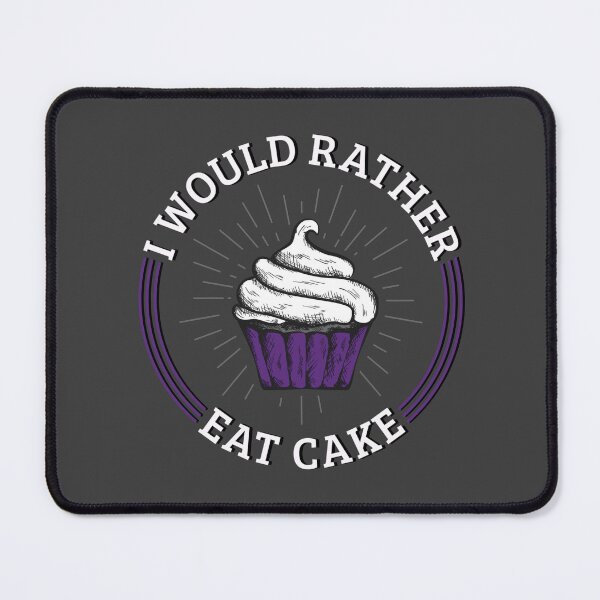 Item preview, I Would Rather Eat Cake - Asexual Pride Cupcake designed and sold by UBUCO.