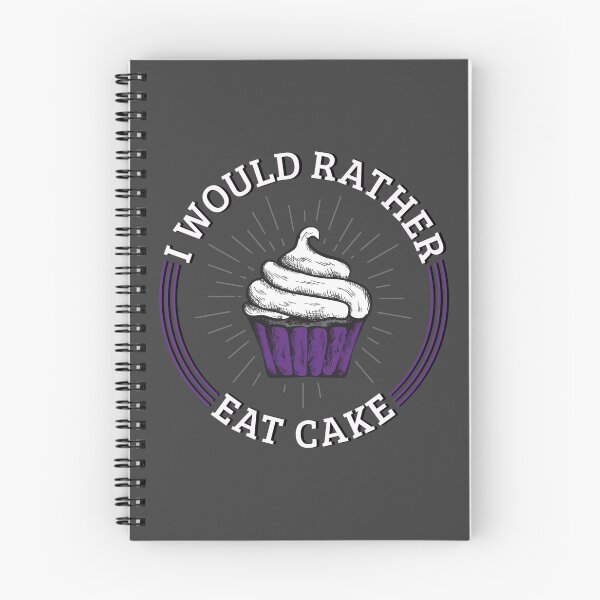 Item preview, I Would Rather Eat Cake - Asexual Pride Cupcake designed and sold by UBUCO.