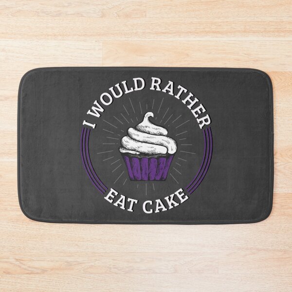 Item preview, I Would Rather Eat Cake - Asexual Pride Cupcake designed and sold by UBUCO.