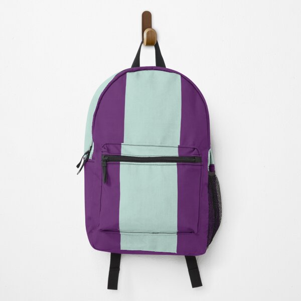 Item preview, Large AUBERGINE and MINT GREEN Vertical STRIPES designed and sold by RachelMacht.
