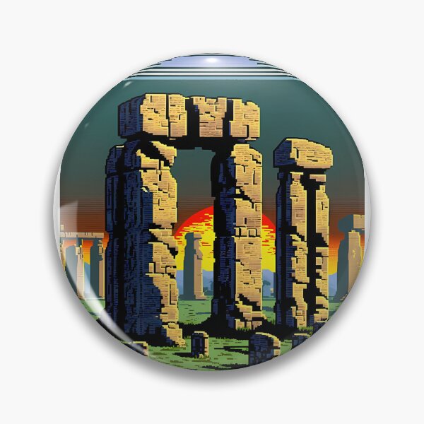 Item preview, Pixel Art World Tour - Stonehenge designed and sold by DaydreamDepot.