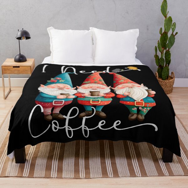Item preview, I Need Coffee Funny Coffee & Gnome Lovers Floral Easter designed and sold by SecretDicer.