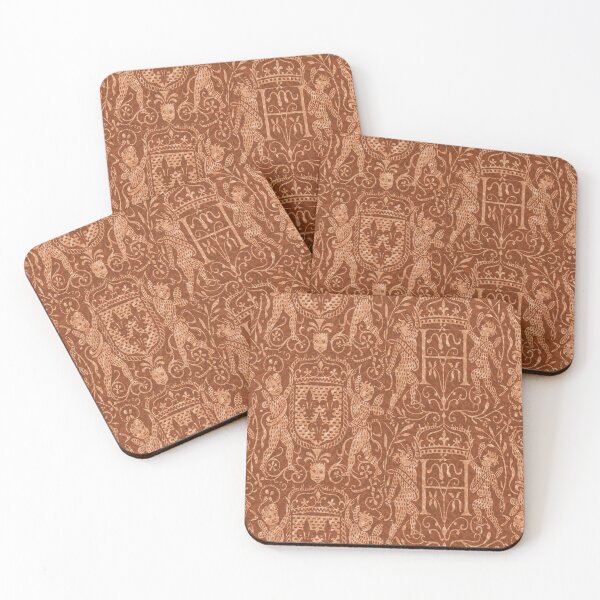 Item preview, Renaissance Heraldry Red Brown designed and sold by AntiqueImages.