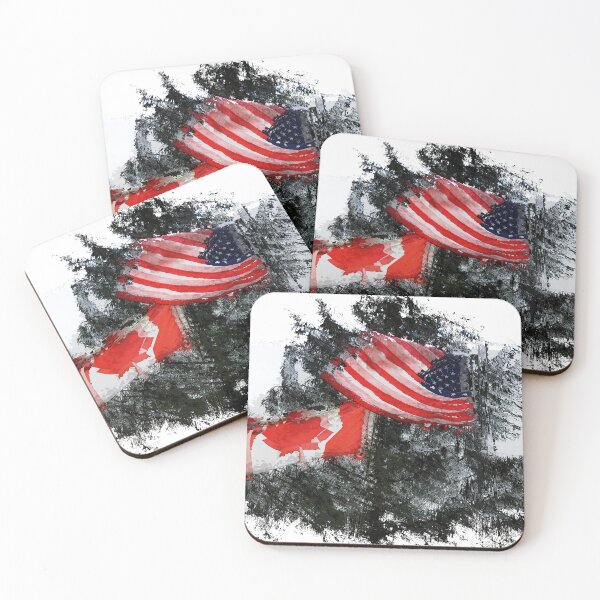 Item preview, Neighboring Countries - Canada and USA designed and sold by NaturePrints.
