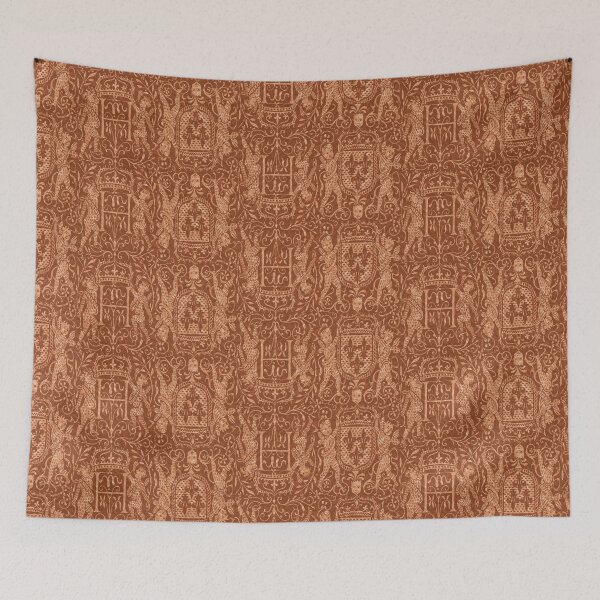 Item preview, Renaissance Heraldry Red Brown designed and sold by AntiqueImages.