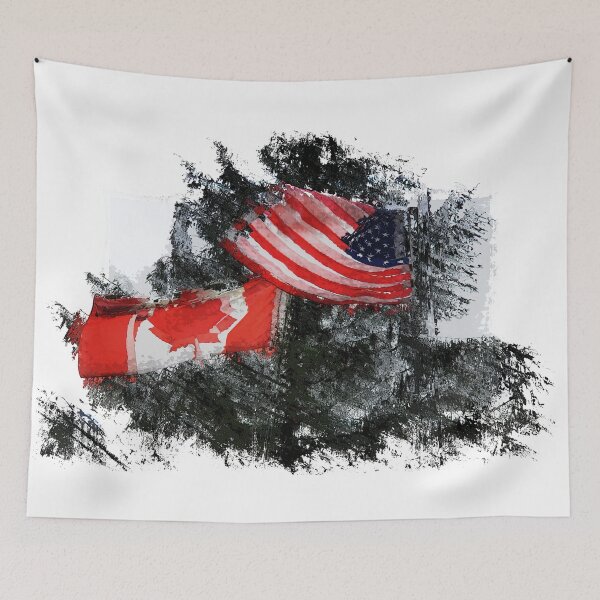 Item preview, Neighboring Countries - Canada and USA designed and sold by NaturePrints.