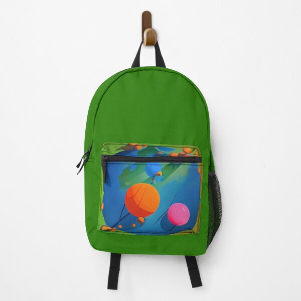 Item preview, Illustration of the several planets on a green background, rectangle format designed and sold by Flairh-Art.