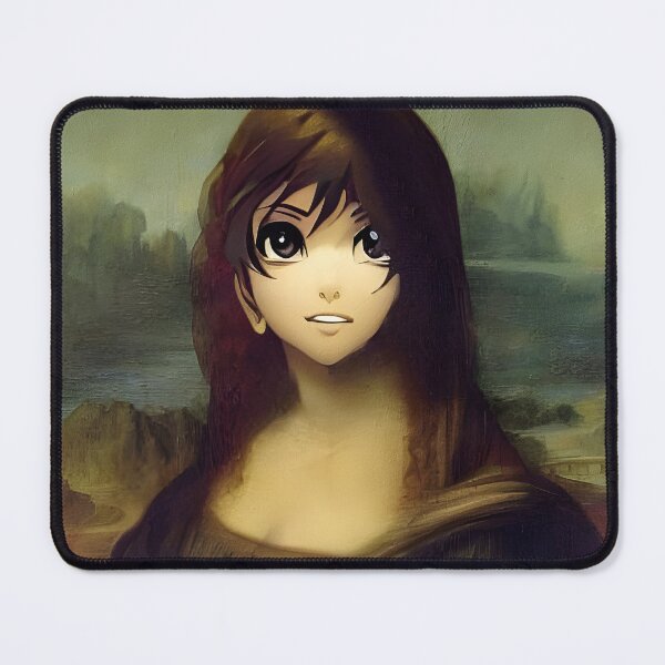 Item preview, Beaux Animes Art ...The Mona Lisa (La Gioconda) - Leonardo da Vinci re-imagined as an anime. designed and sold by Beauxanimes.