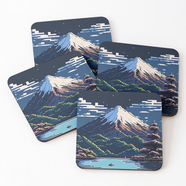 Item preview, Pixel Art World Tour - Mount Fuji designed and sold by DaydreamDepot.