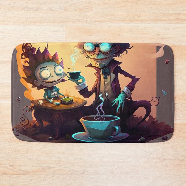 Item preview, A Rick exploring his love for tea v1 (no text) designed and sold by ai-datamancer.