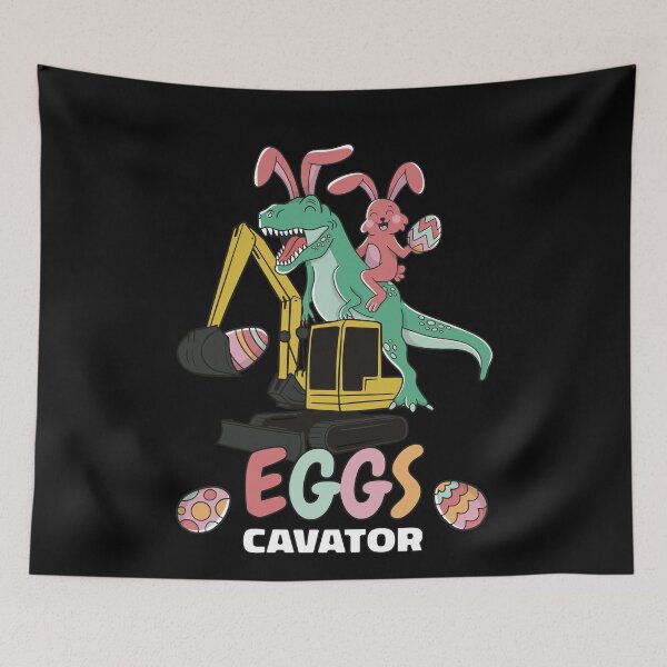 Item preview, Eggs Cavator Easter Bunny Excavator Cute Heavy Equipment  designed and sold by MrEddie10.