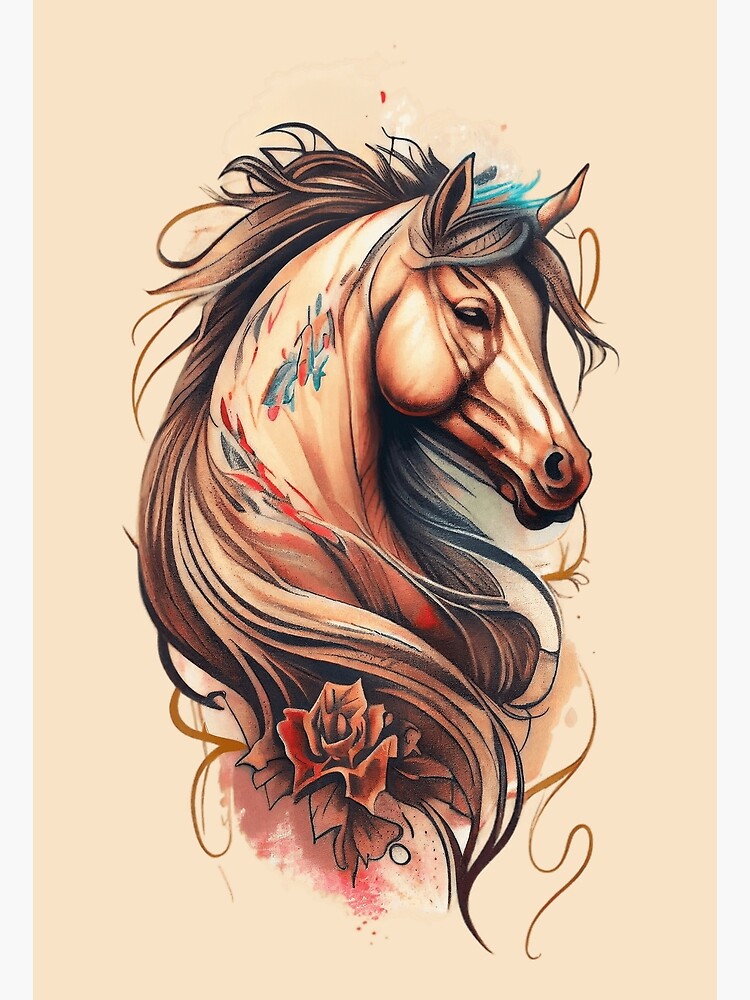 15 Spectacular Horse Tattoos and Their Symbolic Meanings | The Paws | Horse  tattoo design, Horse tattoo, Small horse tattoo