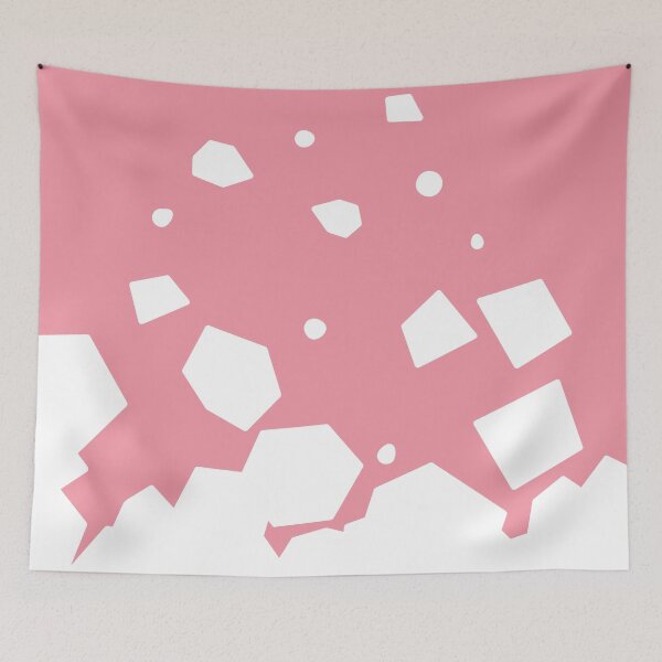 Item preview, Rockery on Pink - Abstract Art designed and sold by Sheldon Stewart.