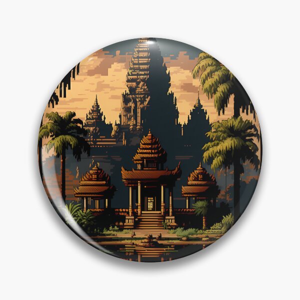 Artikelvorschau, Pixel Art World Tour - Angkor Wat entworfen und verkauft von DaydreamDepot.